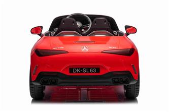 Mercedes-Benz AMG SL63 Elbil för barn med 4 x Motor, 2,4G RC, gummihjul Röd-7