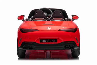 Mercedes-Benz AMG SL63 Elbil för barn med 4 x Motor, 2,4G RC, gummihjul Röd-7