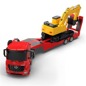 Mercedes-Benz Arocs fjärrstyrd lastbil och grävmaskin 1:26