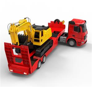 Mercedes-Benz Arocs fjärrstyrd lastbil och grävmaskin 1:26-2