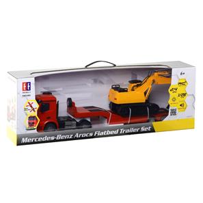Mercedes-Benz Arocs fjärrstyrd lastbil och grävmaskin 1:26-3