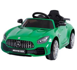 Mercedes GTR AMG Grön till Barn 12V m/2.4G fjärrkontroll och Gummihjul