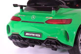 Mercedes GTR AMG Grön till Barn 12V m/2.4G fjärrkontroll och Gummihjul-11