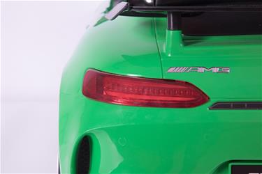 Mercedes GTR AMG Grön till Barn 12V m/2.4G fjärrkontroll och Gummihjul-8