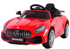 Mercedes GTR AMG till barn 12V m/2.4G Fjärrkontroll och gummihjul,röd