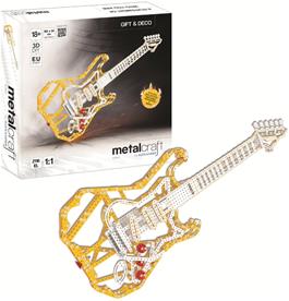 Metalcraft DIY 3D gitarr gul metall byggsats