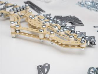 Metalcraft DIY 3D gitarr gul metall byggsats-9