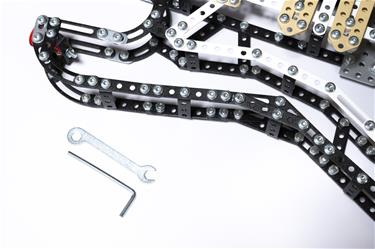 Metalcraft DIY 3D gitarr svart metall byggsats-5