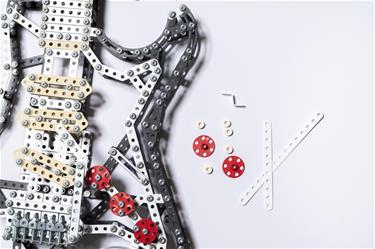 Metalcraft DIY 3D gitarr svart metall byggsats-6