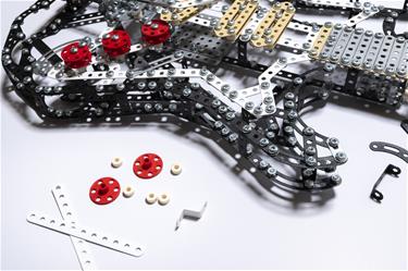 Metalcraft DIY 3D gitarr svart metall byggsats-7