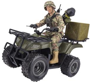 Militär ATV 1:6 m. Actionfigur 30,5cm (2024)