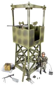 Militär Utkikstorn 1:6 m. Actionfigur 30,5cm 1:6