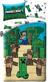 Minecraft Påslakanset 140 x 200 cm - 100 procent bomull