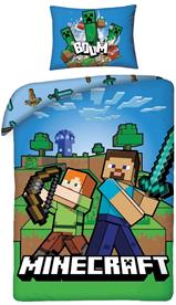 Minecraft-sängkläder 140 x 200 cm – 100 procent bomull