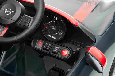 Mini Cooper elbil för barn 12V med litium, 2,4G fjärrkontroll, gummidäck-11