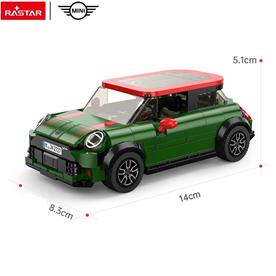 MINI John Cooper Works Byggblock Bil 1:24 (Från 6 år) Grön-4