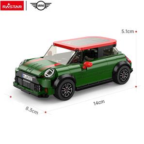 MINI John Cooper Works Byggblock Bil 1:24 (Från 6 år) Grön-4
