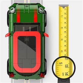 MINI John Cooper Works Byggblock Bil 1:24 (Från 6 år) Grön-6