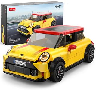 MINI John Cooper Works Byggblock Bil 1:24 (Från 6 år) Gul