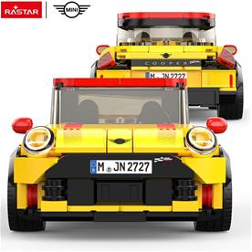 MINI John Cooper Works Byggblock Bil 1:24 (Från 6 år) Gul-2
