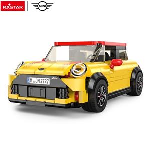 MINI John Cooper Works Byggblock Bil 1:24 (Från 6 år) Gul-4