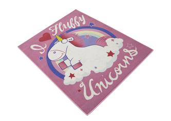 Minions I Love Fluffy Unicorns Deluxe golvmatta till barn 95x125-4