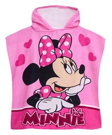 Minnie Mouse poncho-badhandduk med huva - 100 procent bomull