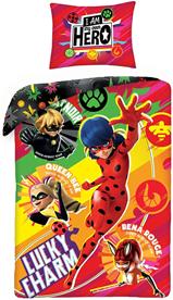 Miraculous Ladybug ”Lucky Charm” sängkläder, 100 % bomull