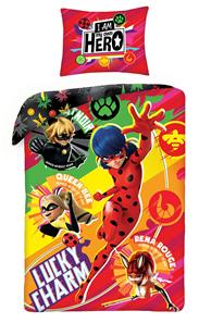 Miraculous Ladybug ”Lucky Charm” sängkläder inkl. ryggsäck, 100 % bomull-2