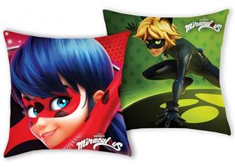Miraculous Ladybug och Cat Noir Prydnadskudde 
