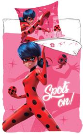 Miraculous Ladybug 'Spots on' Påslakanset 150 x 210 cm - 100 procent bomull