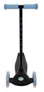 MoVe Tilt & Glo 3-hjulig Sparkcykel med LED-ljus – Blå-2