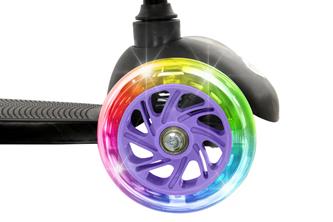 MoVe Tilt & Glo 3-hjulig Sparkcykel med LED-ljus – Lila-2
