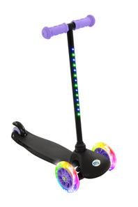 MoVe Tilt & Glo 3-hjulig Sparkcykel med LED-ljus – Lila-3