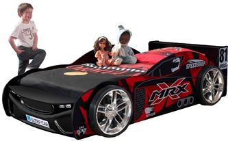 MRX Night Racer 81 Bilsäng i trä, svart
