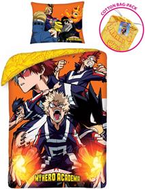 My Hero Academia-sängkläder + ryggsäck modell 2 – 100 procent bomull