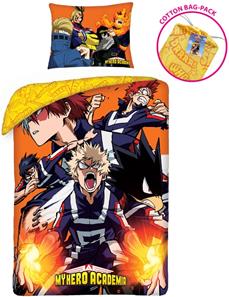 My Hero Academia-sängkläder + ryggsäck modell 2 – 100 procent bomull