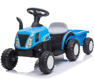 New Holland T7 Traktor med trailer (2x12V motor)