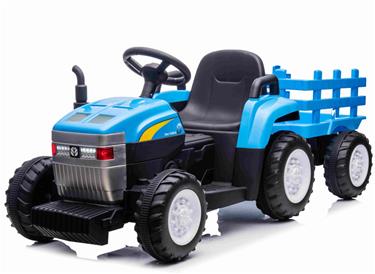 New Holland T7 Traktor med trailer 12V och 2.4G remote