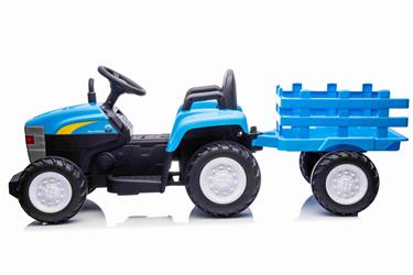 New Holland T7 Traktor med trailer 12V och 2.4G remote-2