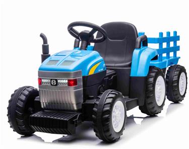 New Holland T7 Traktor med trailer 12V och 2.4G remote-5