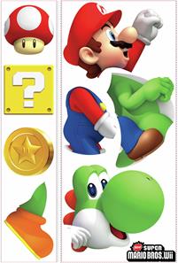 Nintendo Super Mario Bros med Yoshi och Mario Wallstickers-3