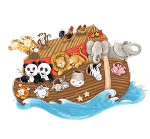 Noaks Ark Gigant wallstickers-2