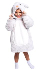 Noxxiez Cuddle Hoodiez - Kanin,  Small (3-6 år)