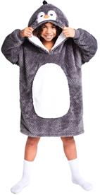 Noxxiez Cuddle Hoodiez - Pingvin, Medium(7-14 år)