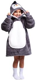 Noxxiez Cuddle Hoodiez - Pingvin,  Small (3-6 år)