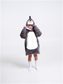 Noxxiez Cuddle Hoodiez - Pingvin,  Small (3-6 år)-2