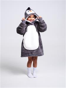 Noxxiez Cuddle Hoodiez - Pingvin,  Small (3-6 år)-3