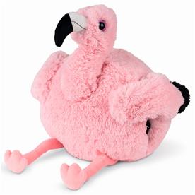 Noxxiez Jätte nallebjörn, handvärmare och kudde - Flamingo