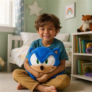 Noxxiez Jätte nallebjörn, handvärmare och kudde - Sonic-2